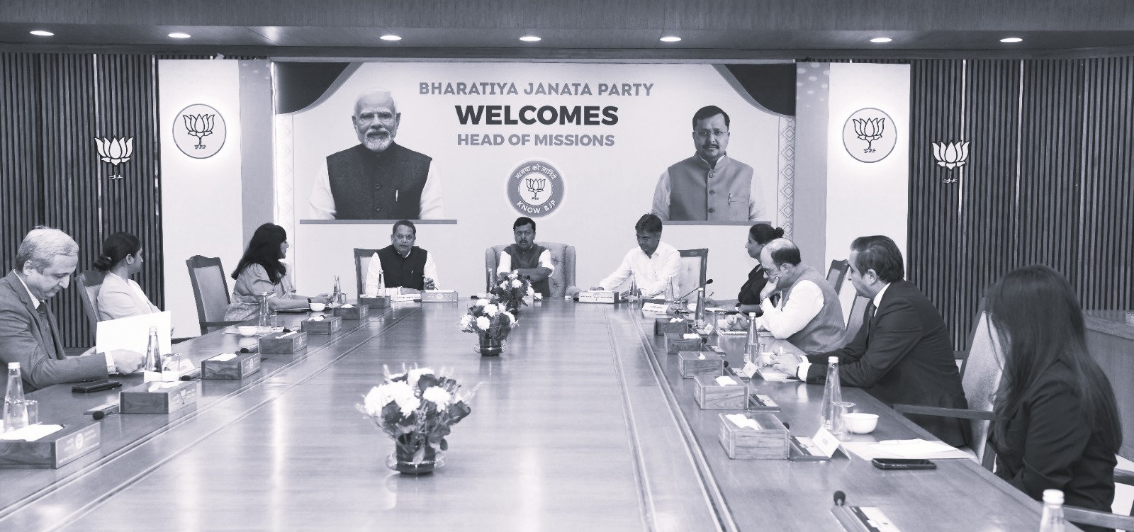 BJP Chief Nitin Nabin Meets Envoys from Eight Countries Under Know BJP