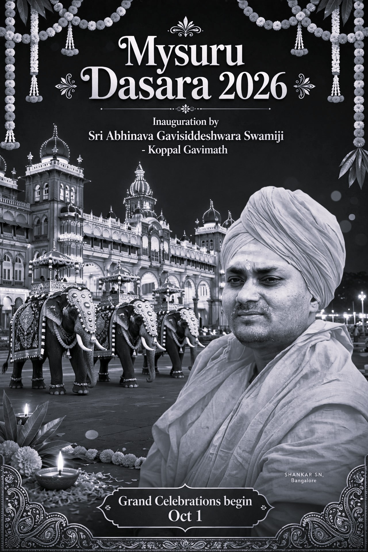 Koppal Gavimath Seer to Open Mysuru Dasara Festivities on October 11