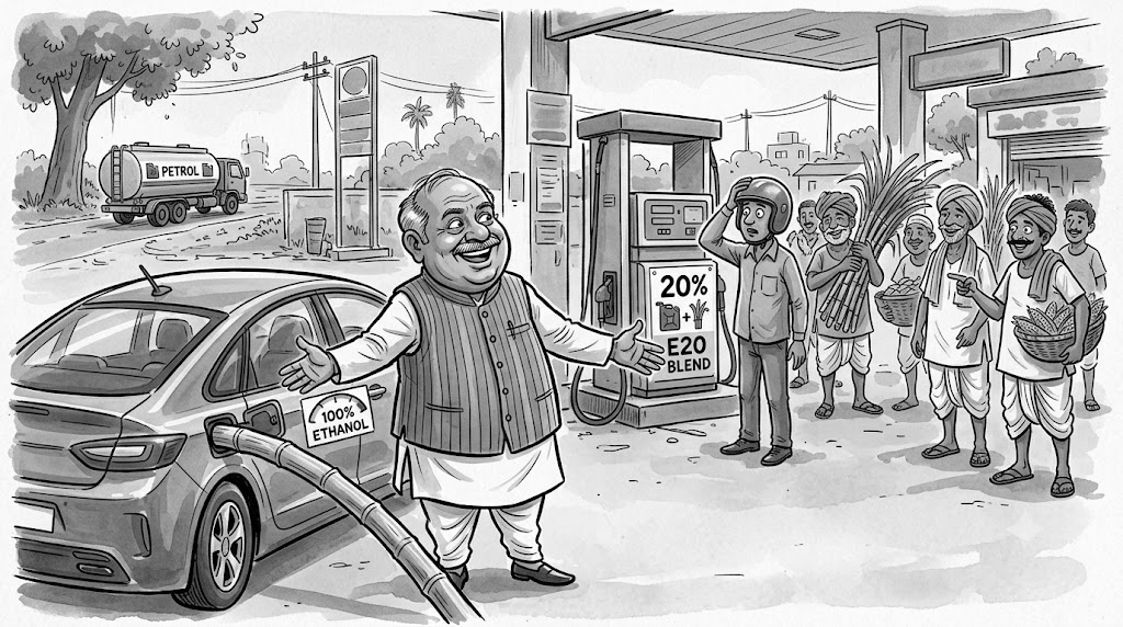 E20 Debate Isn’t Over, But Gadkari Is Already Pushing E100 Hybrid Cars