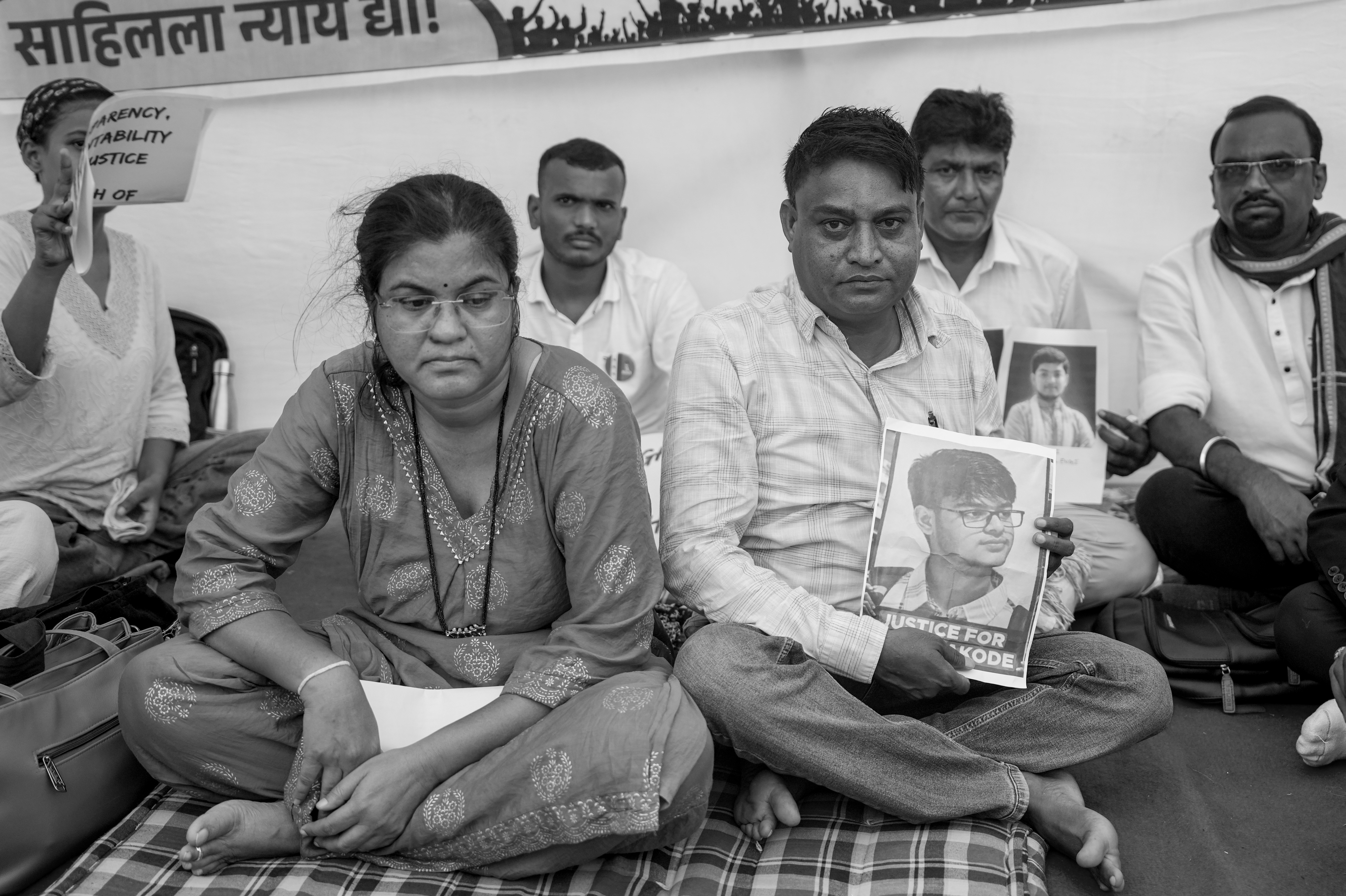IIT Bombay Student Sahil Wakode’s Father Begins Sit-In at Azad Maidan, Seeks Justice