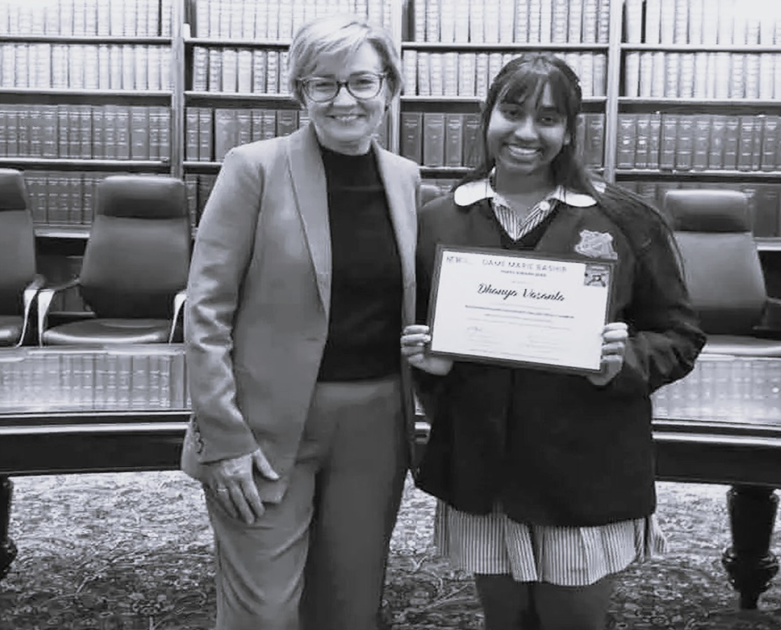 Vijayawada-Born Dhanya Vasanta Earns Australia’s Dame Marie Bashir Peace Prize
