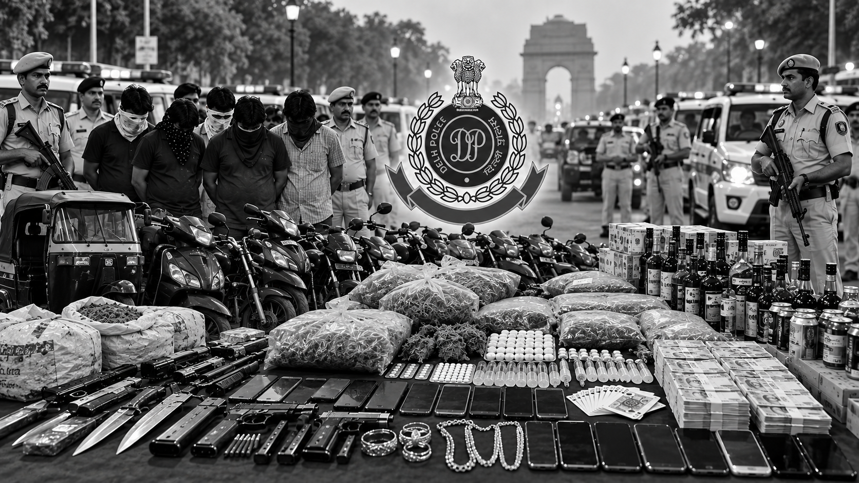 251 Arrested as North Delhi Police Intensify Month-Long Crime Drive