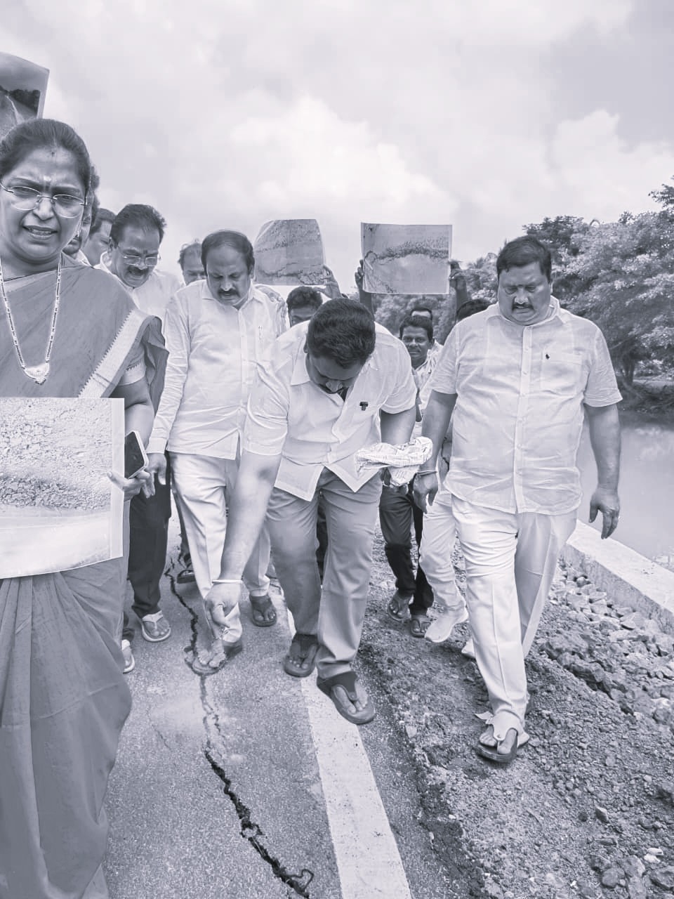 Roads Built With Public Money Show Early Signs of Damage, Says Chirla Jaggireddy