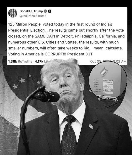 Trump Mistakes Brazil For India, Says '125 Million' Voters In 'India's Presidential Election'