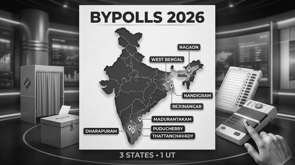 Bypolls In 3 States And An UT: Assam, Tamil Nadu, Bengal, Puducherry Gear Up For 5 Key Contests