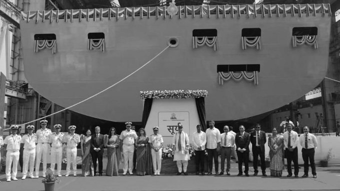 India’s Maritime Capability Gets Boost as Rajnath Launches FSS-1 at HSL