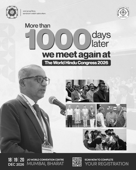 World Hindu Congress in Mumbai to Feature 45 Sessions, 150 Speakers