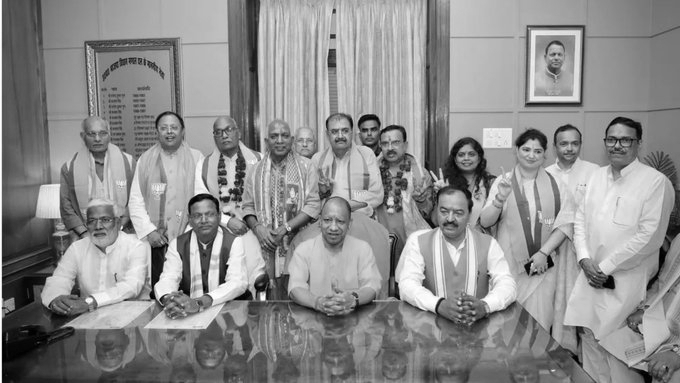 UP Rajya Sabha Polls: 8 BJP, 2 SP Candidates Set To Win Unopposed After Nomination Scrutiny