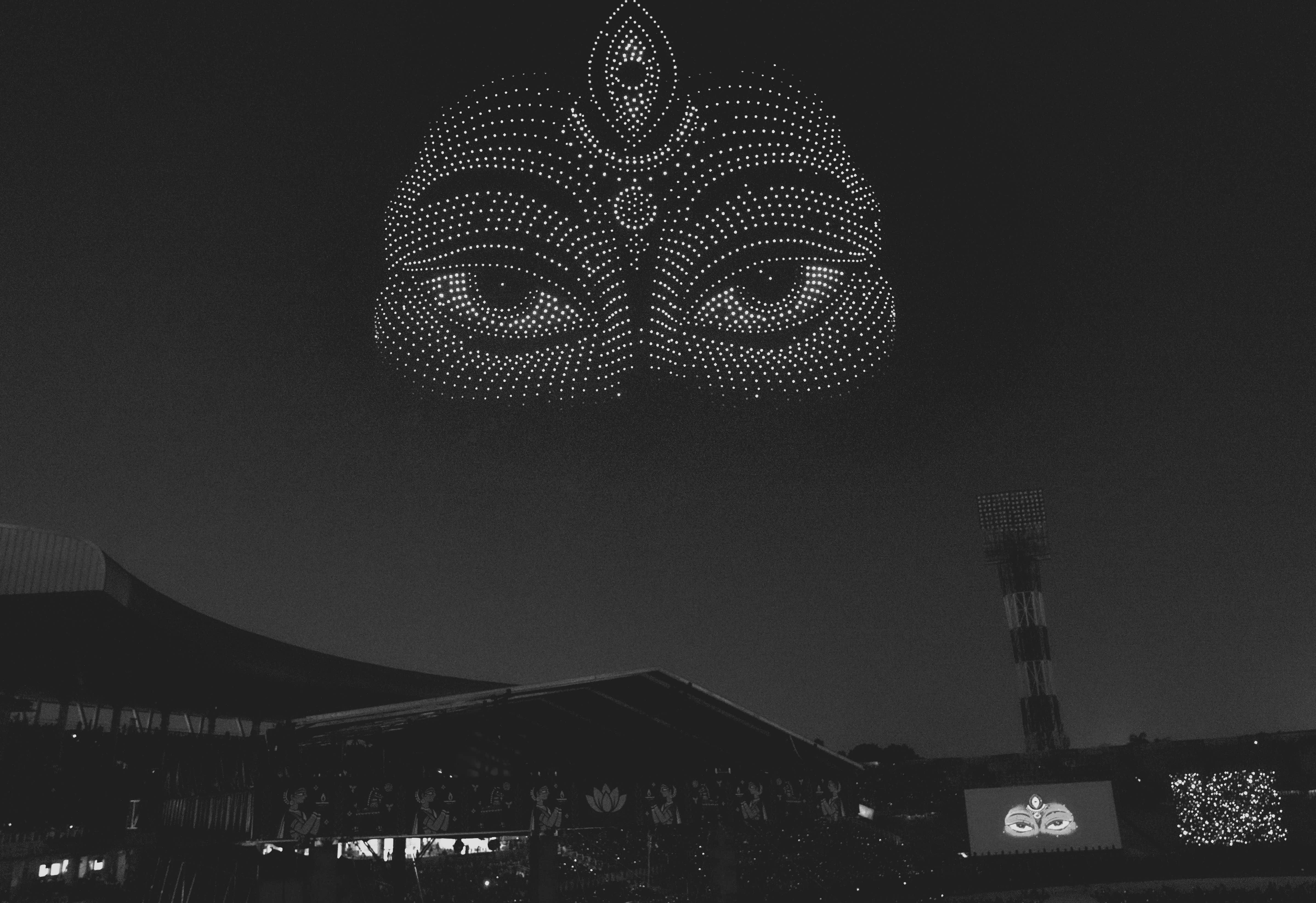 West Bengal Welcomes Devi Paksha With Music, Light-and-Sound Show and Drones