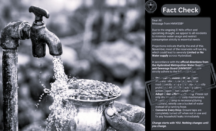Hyderabad Water Board Clarifies Viral Claims on Reservoir Levels and Supply