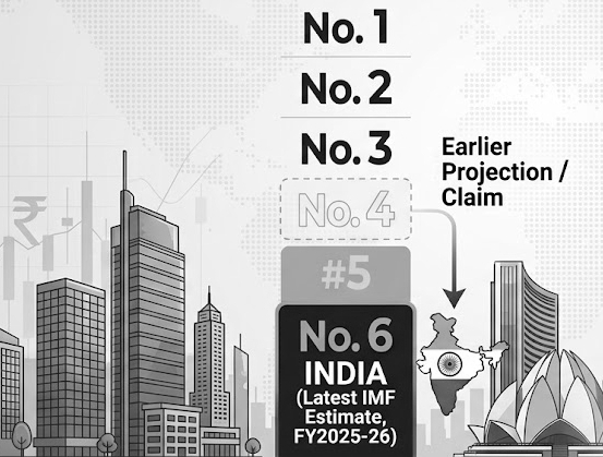 Fourth-Largest Claim, Sixth-Place Reality: IMF Revises India’s Economic Standing