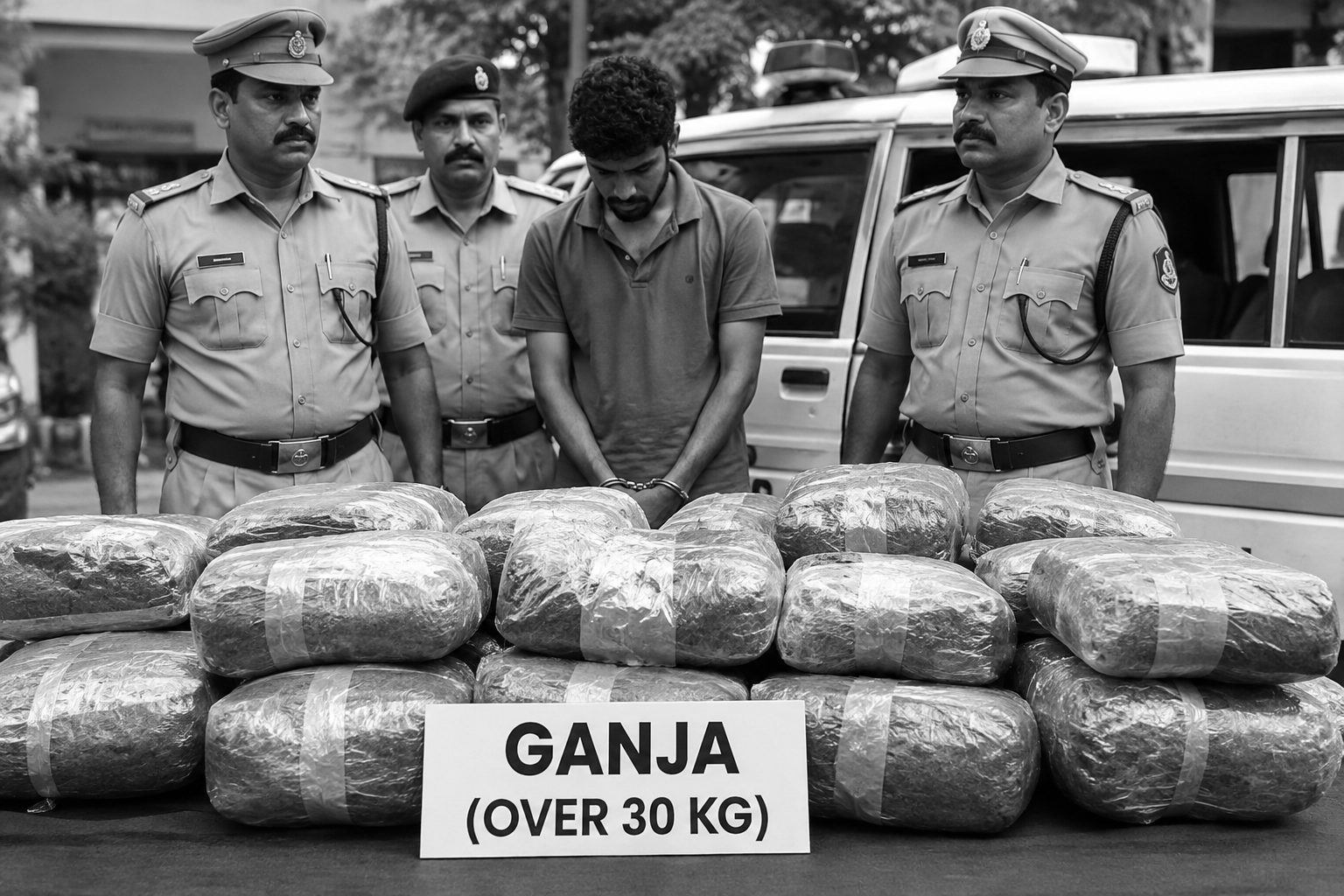 Over 30 kg of ganja worth Rs 50 lakh seized in Kochi, man arrested