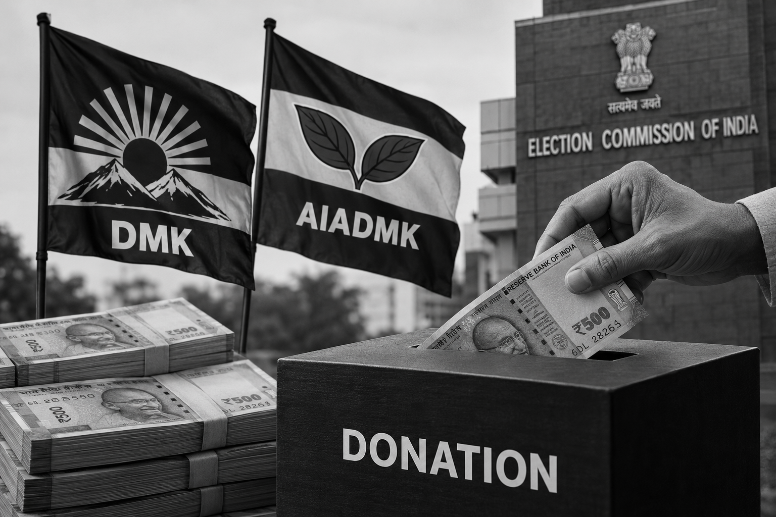 Lottery Firm Accounts for 74% of DMK, AIADMK Donations in 2025-26