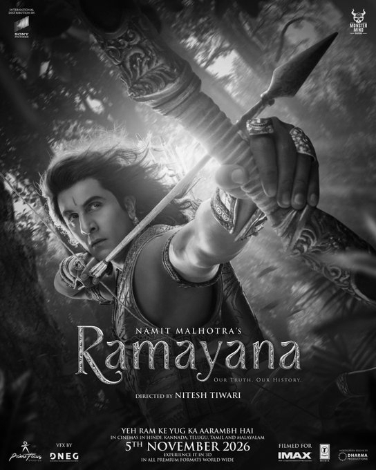 “Ramayana” Trailer Unleashes Epic Rama-Ravana Battle With Ranbir Kapoor and Yash