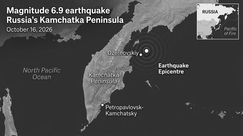 6.9-Magnitude Earthquake Shakes Russia’s Kamchatka, Residents Flee Homes