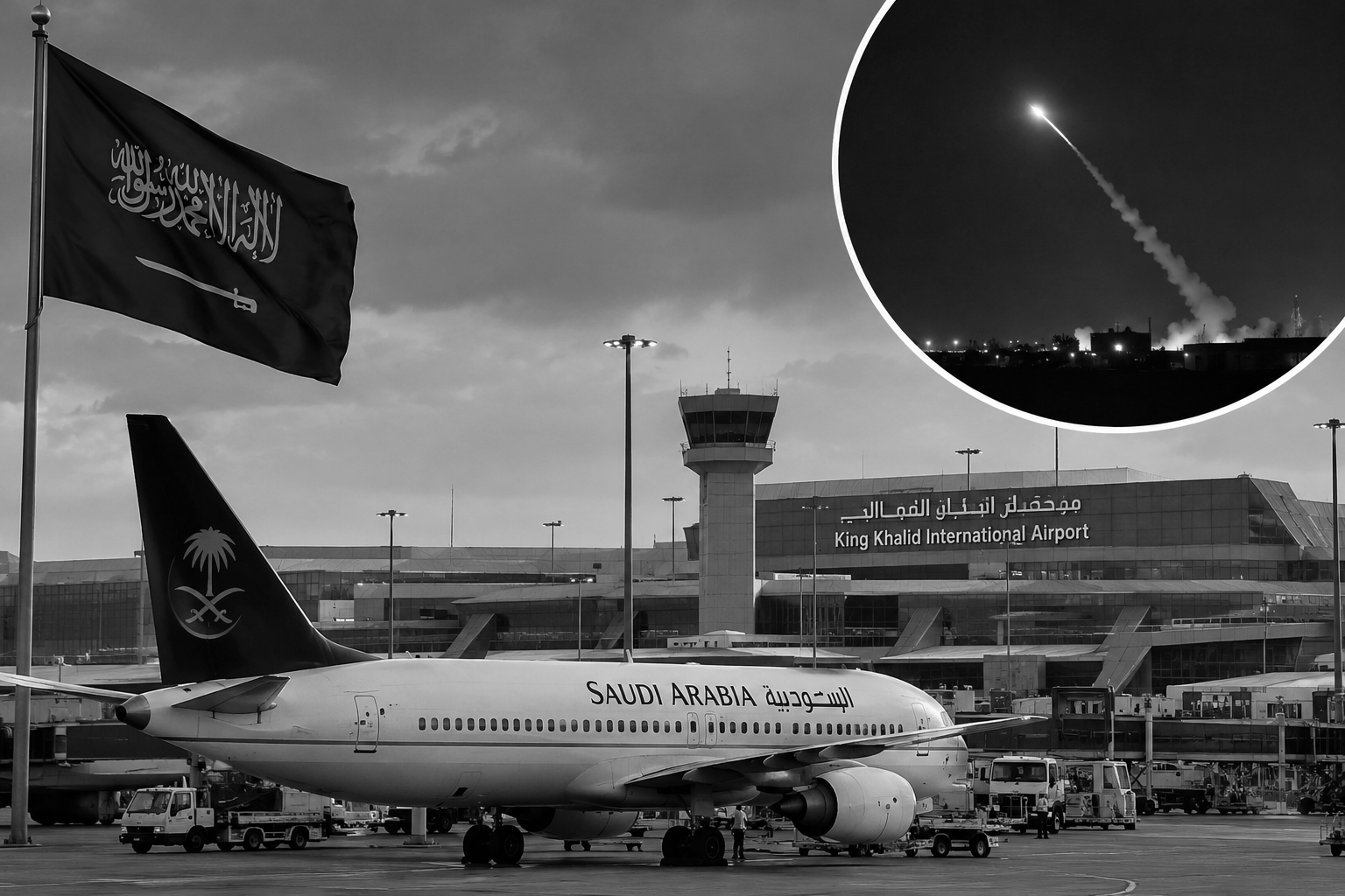 Missile and Drone Attacks Rattle Saudi Aviation, Airlines Extend Flight Suspensions