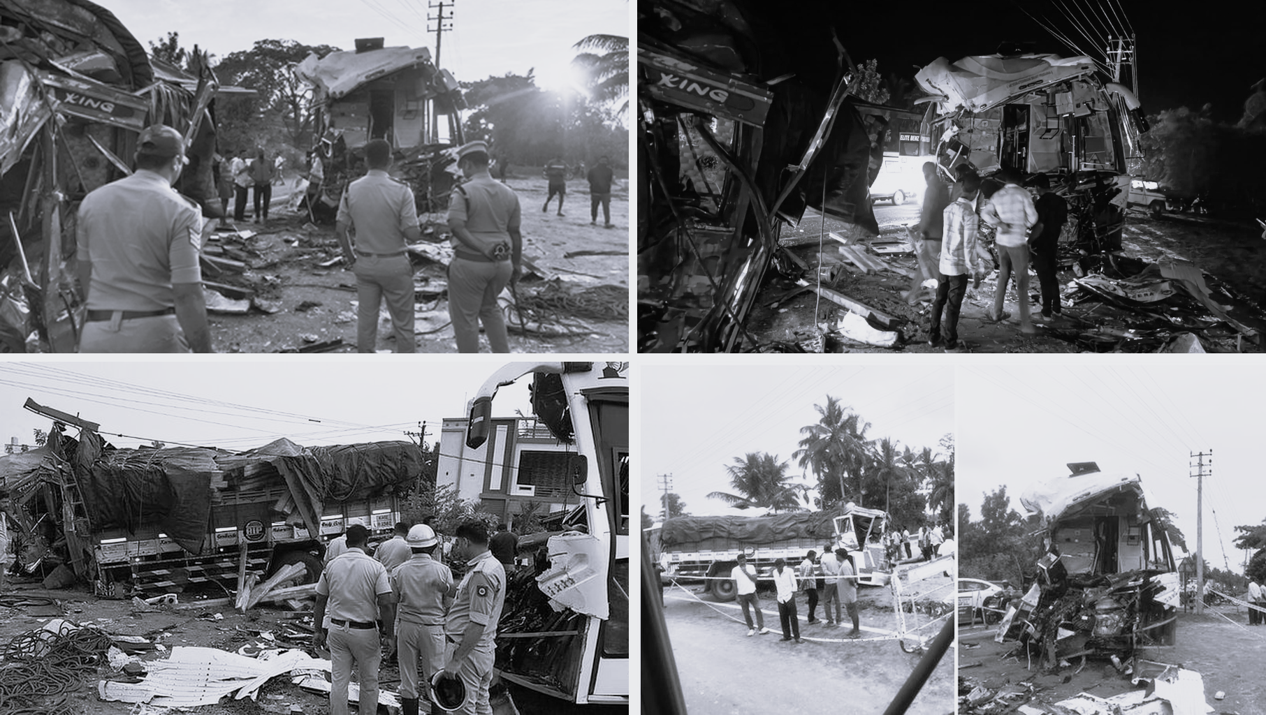 Mysuru Bus Accident Kills Four, Injures 31 in Head-On Lorry Collision