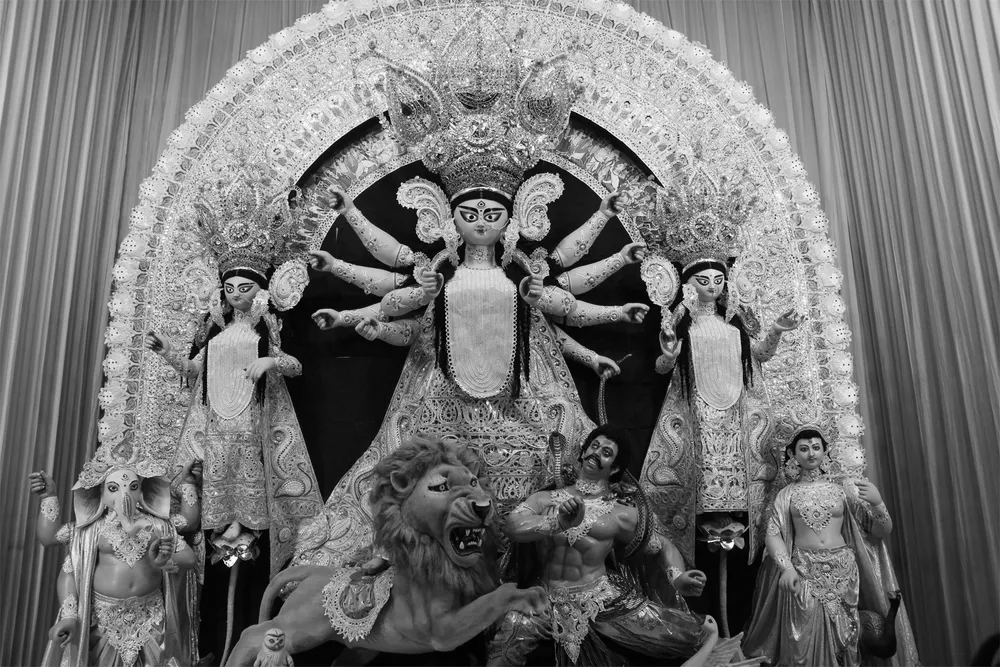 Maha Saptami Begins as Sacred Rituals Bring Durga Puja to Life