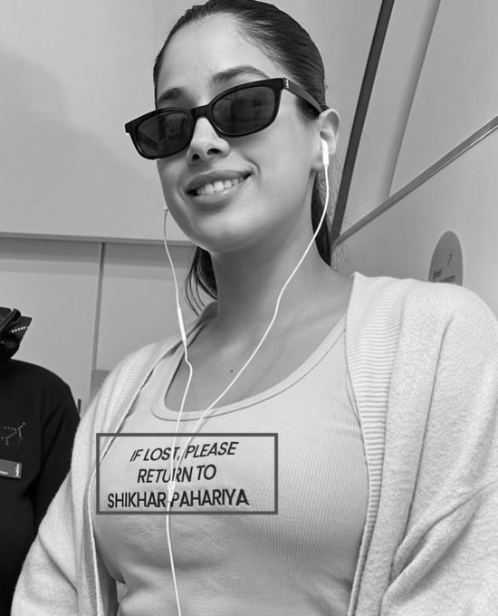 Janhvi Kapoor’s ‘Return To Shikhar Pahariya’ T-Shirt Fuels Engagement Rumours