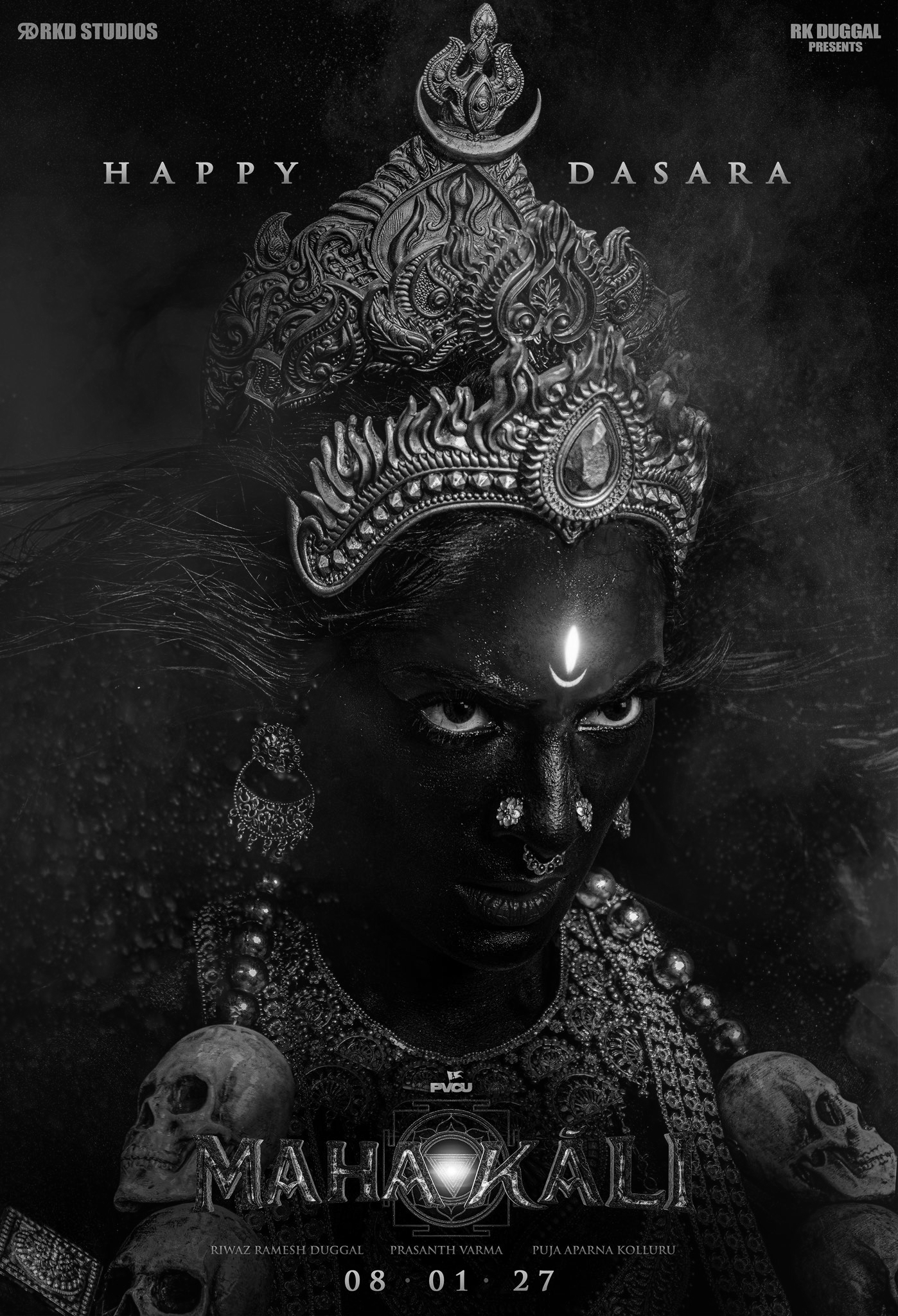Mahakali Posters Unveil Sriya Reddy as Fierce Goddess Kali on Dussehra