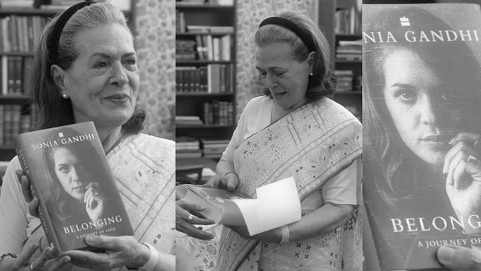 Sonia Gandhi Makes Instagram Debut, Shares First Look of Memoir ‘Belonging: A Journey of Love’