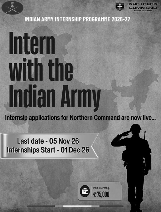Army Invites Applications for 75-Day Defence Technology Internship, Offers Rs 75,000 Stipend