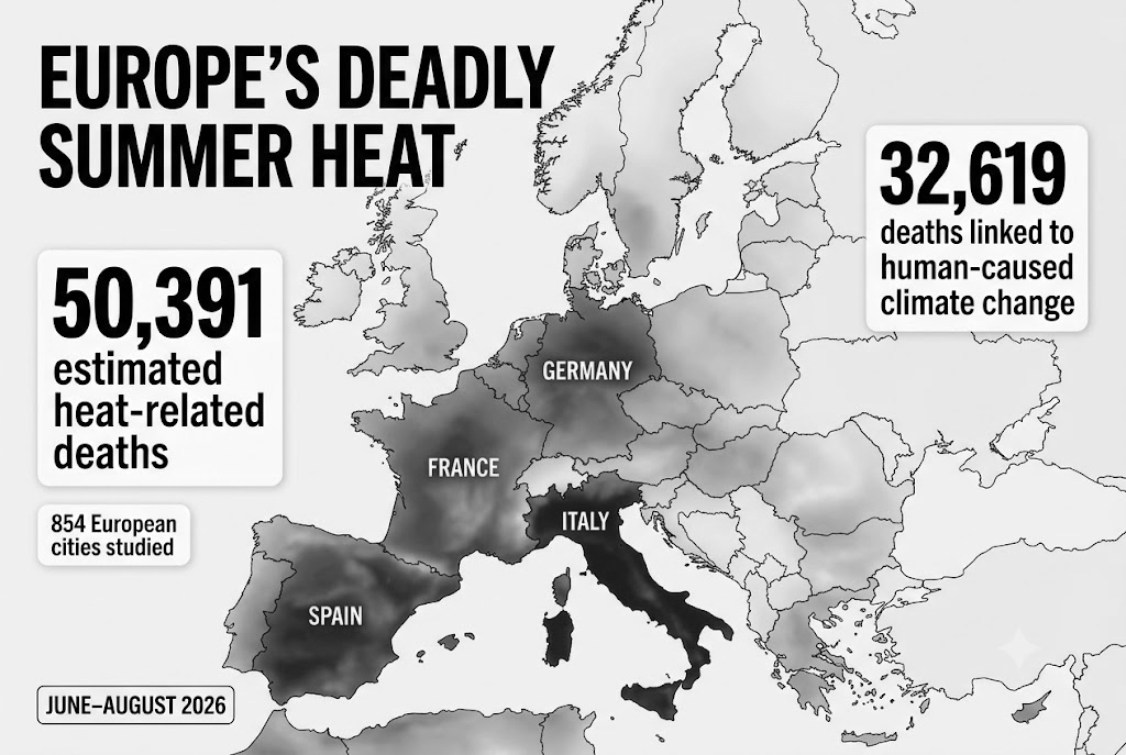 Europe’s Deadly Summer Heat Claims 50,391 Lives as Climate Change Fuels the Crisis