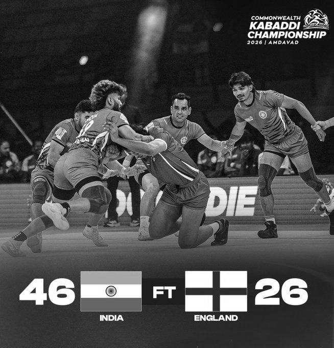 India’s Kabaddi Teams Shine in Ahmedabad, Women Crush Malaysia 73-13 and Men Defeat England