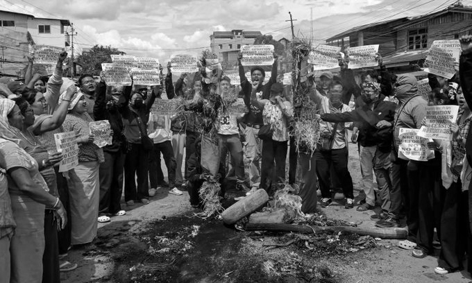 Manipur’s Cry for Peace Grows Louder as Thousands Protest Killings, Face Tear Gas