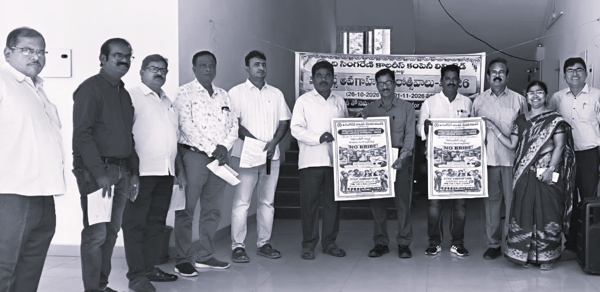 Singareni Launches Vigilance Awareness Week Across Kothagudem Mines