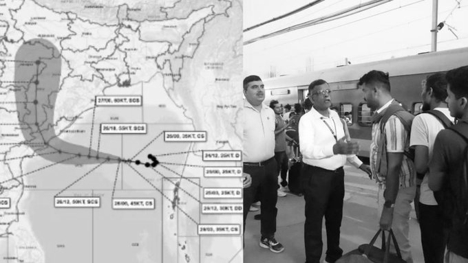 Cyclone 'Arnab': South Coast Railway Cancels 53 Trains, Sets Up 24/7 War Room