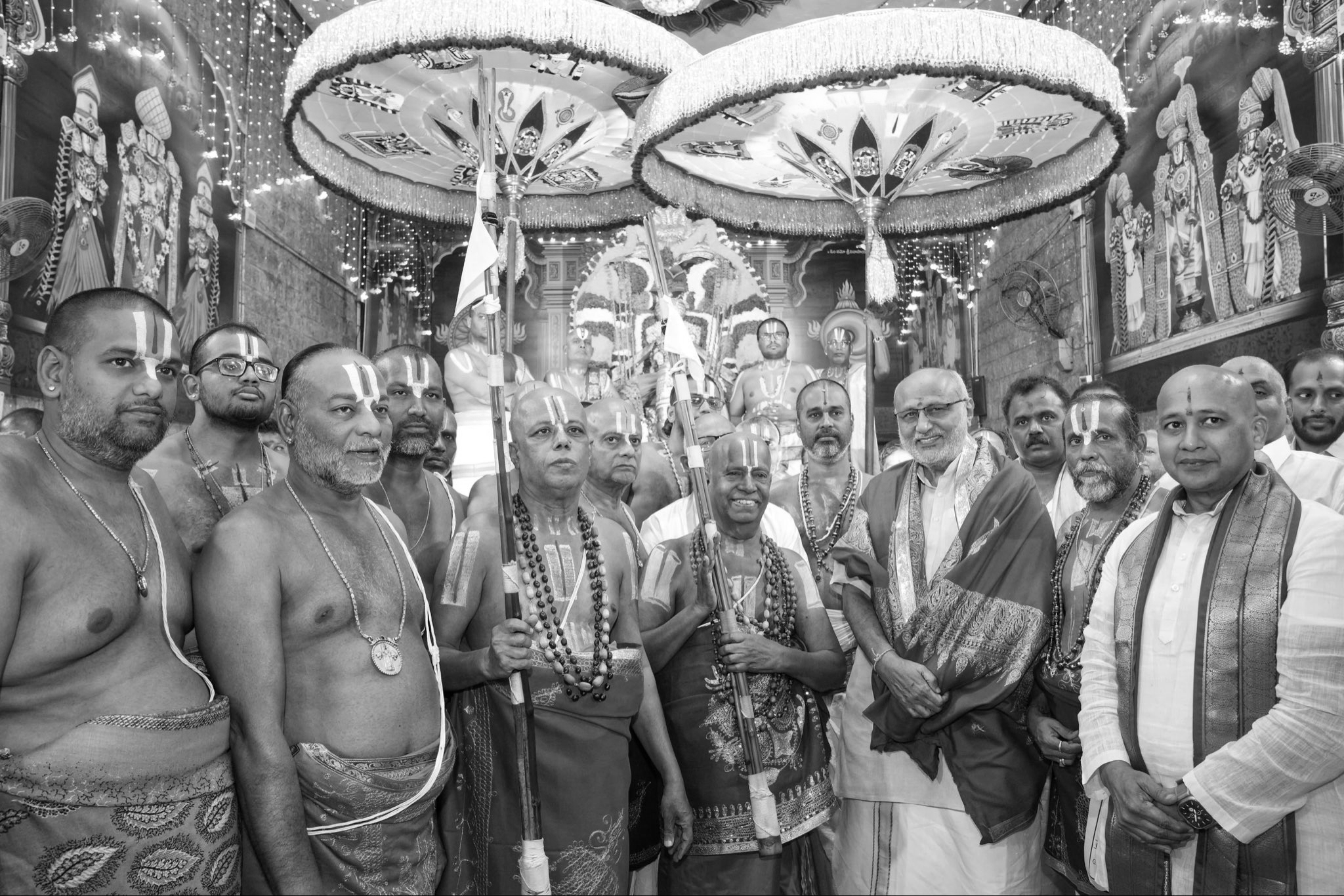 Vice-President Radhakrishnan Attends Pournami Garuda Seva at Tirumala