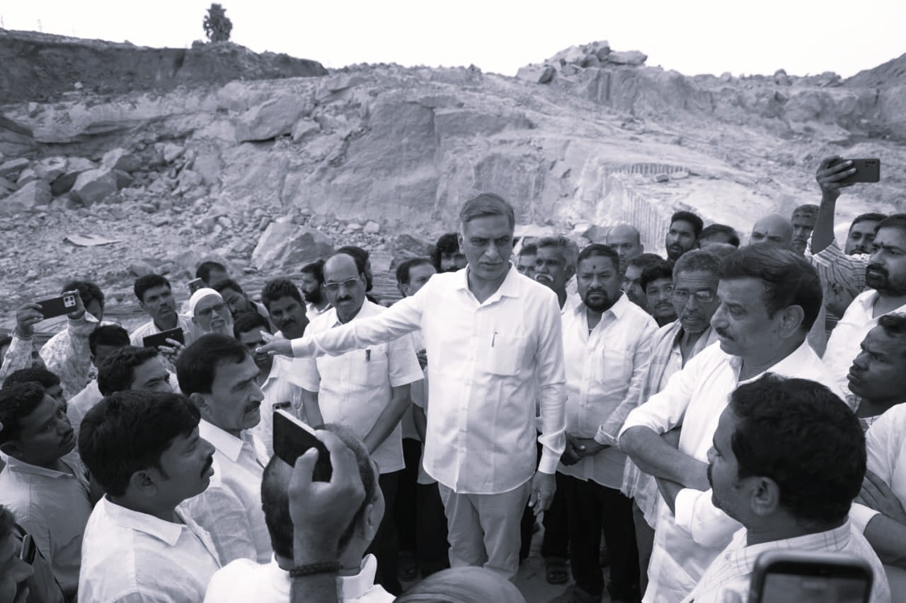 Harish Rao Flags Safety Concerns Over Blasting Near Mallanna Sagar