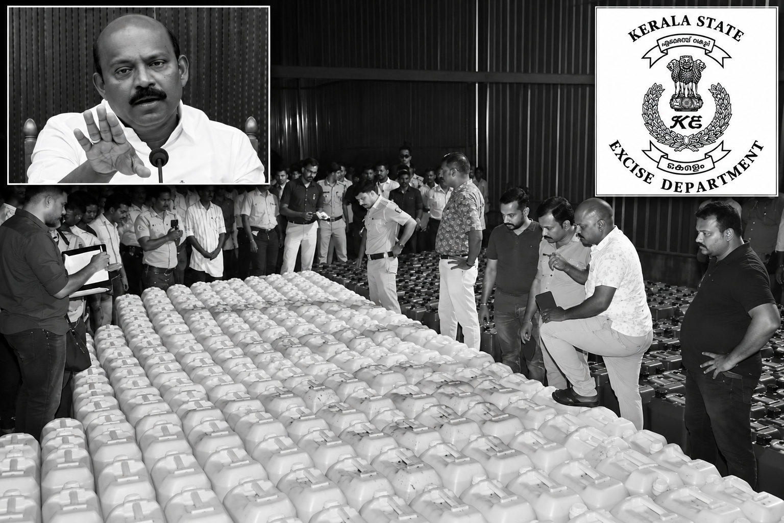 Keralam Records Biggest-Ever Spirit Seizure With 20,570-Litre Haul